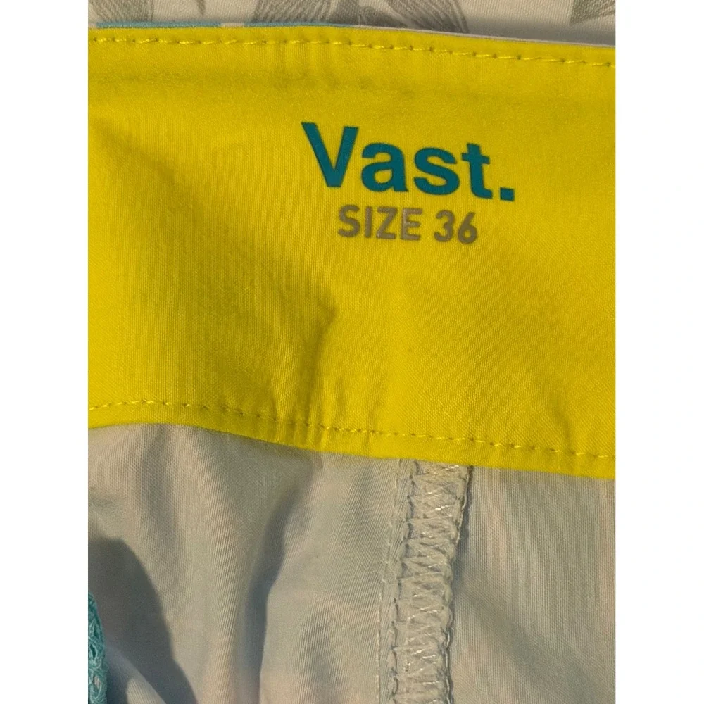Vast African Stone Retro Classic Boardshorts Sky Blue Geometric Mens 36 NEW